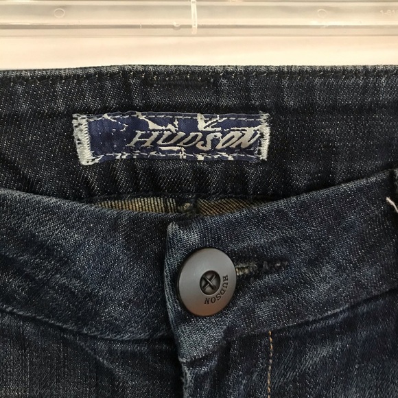 Hudson Low Rise Boot Cut Ellis Jeans Women’s Dark Indigo Blue Wash Denim Size 29 - Picture 2 of 7